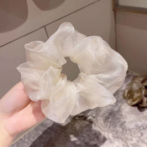 Scrunchies HimHip Vải Trơn Nữ Tính 6.5cm