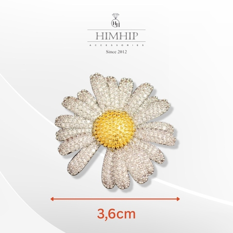 Set Quà HimHip Khăn Lụa Vuông 70x70cm & Cài Áo, Khuyên Tai Kèm Túi Hộp Thiệp - 599