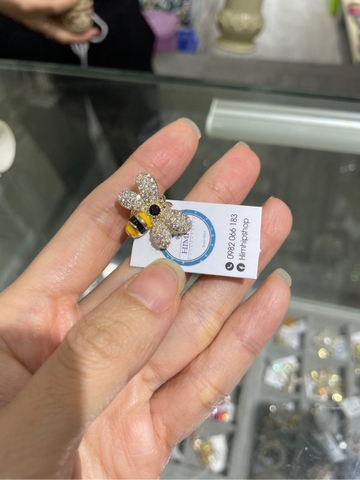 Pin Cài Áo HimHip Con Ong Mật Đáng Yêu HKCC Đính Phale 2cm