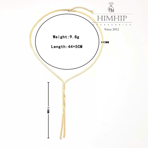 Vòng Cổ HimHip TiTan Xích Lúa Mì 3ly Thanh Lịch