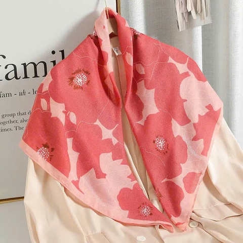 Khăn Viscose HimHip 90x90cm Khăn Quàng Quà Tặng Khăn Phụ Kiện Áo Dài - 86