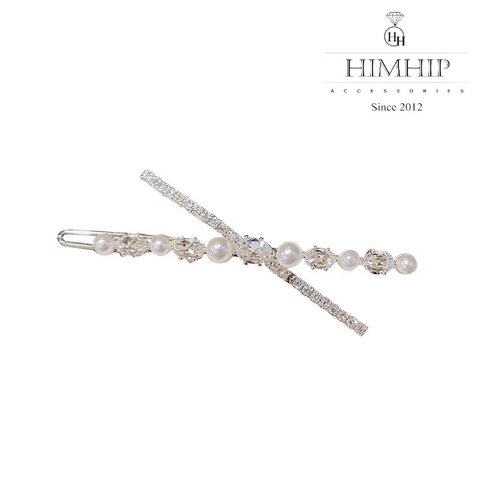 Kẹp Mái HimHip Đính Đá Phale Dáng Chữ X Nhẹ Nhàng 7x4cm
