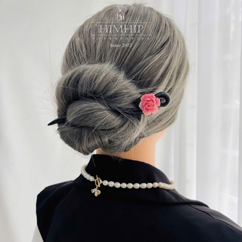 Trâm, Ghim Cài Tóc HimHip Hoa Mẫu Đơn Thanh Lịch 15cm Hộp Phụ Kiện Áo Dài