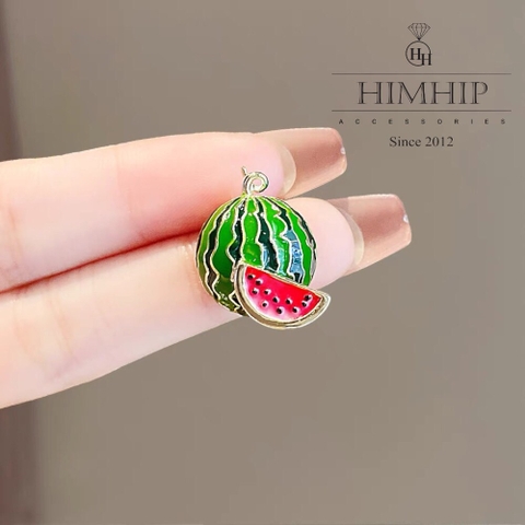 Pin Cài Áo HimHip Quả Dưa Hấu Dễ Thương HKCC Phủ Bóng 2cm