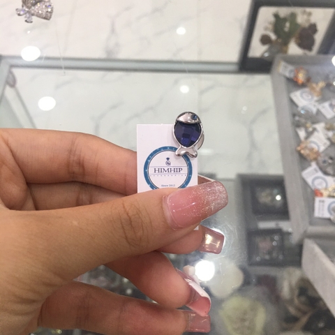 Pin cài cúc nam nữ con cá đá xanh đáng yêu 1cm