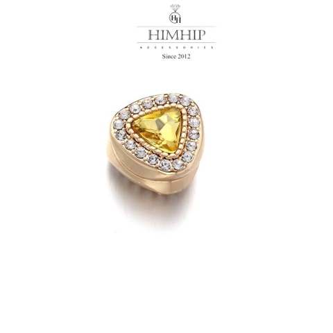 Pin Cài Tự Hít HimHip Đá Nhiều Màu Sang Trọng HKCC Đính Phale 1.5cm