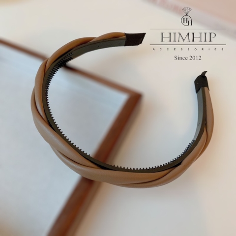 Bờm HimHip Vải Da Xoắn Thanh Lịch 2cm