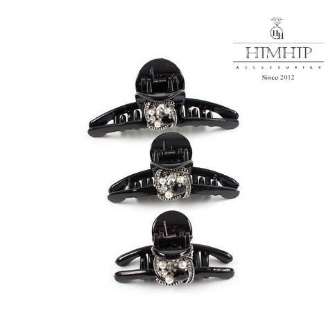 Kẹp Càng Cua HimHip Composite Mix Đá, Hạt Giả Trai Dáng Dài Thanh Lịch 2x9.5cm