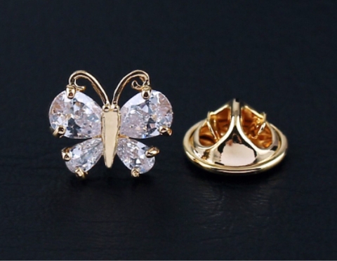 Pin Cài Áo HimHip Bướm Tinh Xảo HKCC Đính Phale