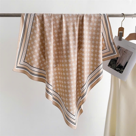 Khăn Lụa Cotton HimHip 90x90cm Khăn Quàng Quà Tặng Khăn - 62