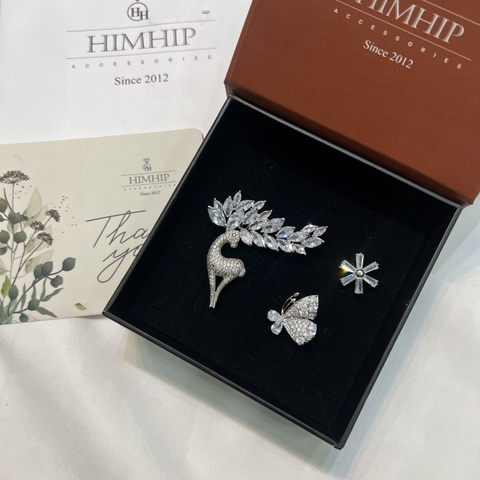 Set Quà Noel HimHip Cài Áo Kèm Túi Hộp Thiệp - 481