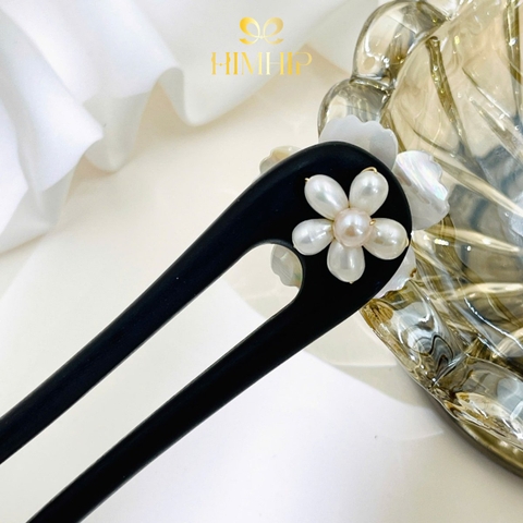 Trâm Cài Tóc HimHip Bạch Hồng Mai 15cm Hộp Phụ Kiện Áo Dài