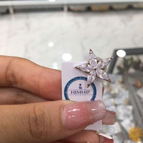 Pin Cài Áo HimHip Ngôi Sao 5 Cánh Sang Trọng HKCC Đính Phale 2cm