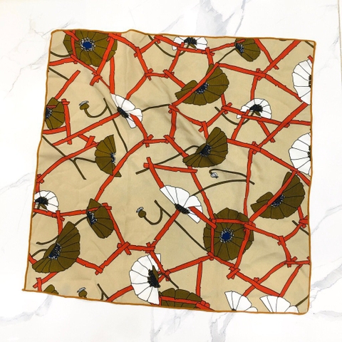 Khăn Lụa Thời Trang HimHip 50x50cm Khăn Quàng Quà Tặng Khăn