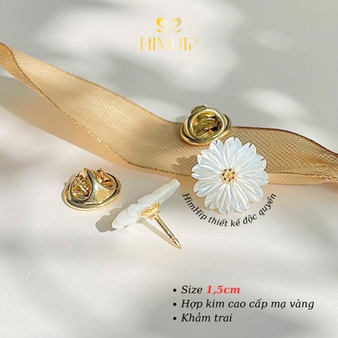 [Thiết Kế] Pin Cài Cúc HimHip Como Daisy 1.5cm