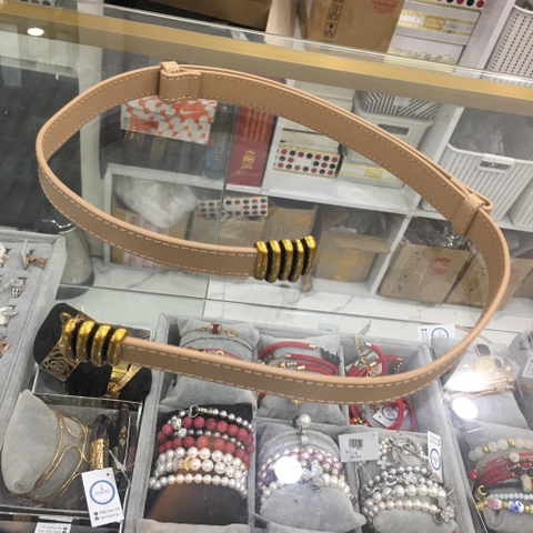 Dây Lưng HimHip Da Thật Khóa Sọc Thanh Lịch 2x45-88cm