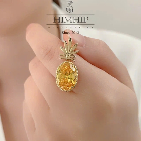 Pin Cài Cúc HimHip HKCC Dứa Phale Nhỏ 3*1.7cm