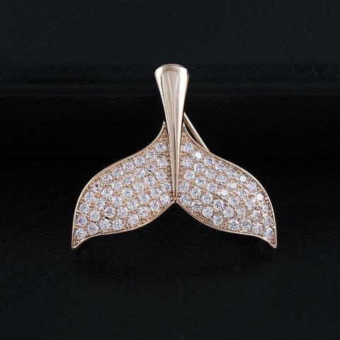 Trâm, Ghim Cài Áo Nhỏ HimHip Đuôi Cá Thanh Lịch HKCC Đính Phale 1,4cm