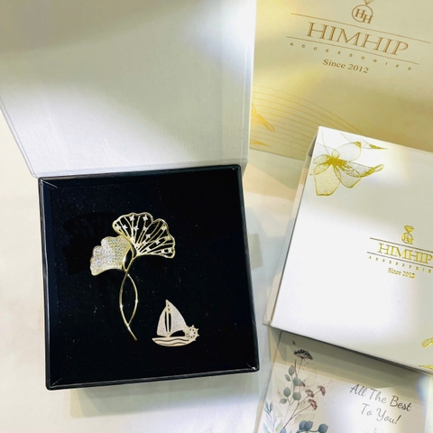 Set Quà HimHip 20/11 Cài Áo Kèm Túi Hộp Thiệp - 1048