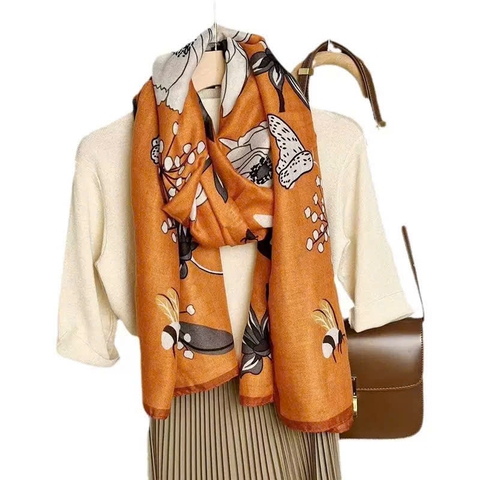 Khăn Choàng Đi Biển HimHip Lụa Viscose 90x180cm - 21