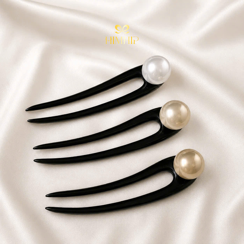 Trâm Cài Tóc HimHip Nhất Điểm Châu 12.8x.8cm Kèm Hộp Phụ Kiện Áo Dài