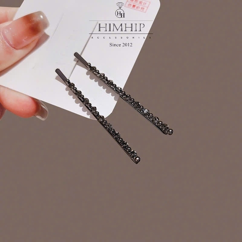 Kẹp Ghim HimHip Phale Ánh Xám Cổ Điển 6x0.2cm