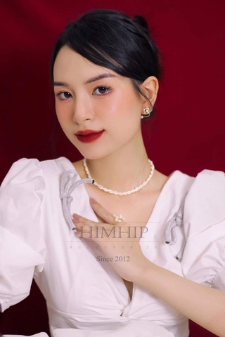 [Thiết kế] Vòng cổ ngọc trai 4mm 4in1 cao cấp 38cm+5cm (Không Kèm Túi Hộp)