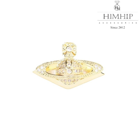 Trâm, Ghim Cài Áo HimHip Vũ Trụ Vàng Sang Trọng HKCC Đính Phale 3*2cm