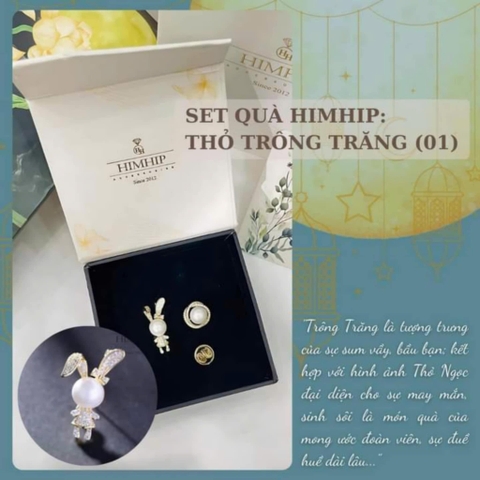 Set Quà Trung Thu HimHip Cài Áo Kèm Túi Hộp Thiệp - 633