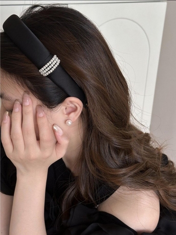 Bờm HimHip Phối 3 Vòng Giả Trai Vải Trơn Sang Trọng 3cm