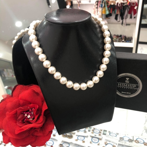 [Thiết Kế] Vòng Cổ HimHip Tinh Thể Ngọc Trai Sang Trọng 40cm Phụ Kiện Áo Dài