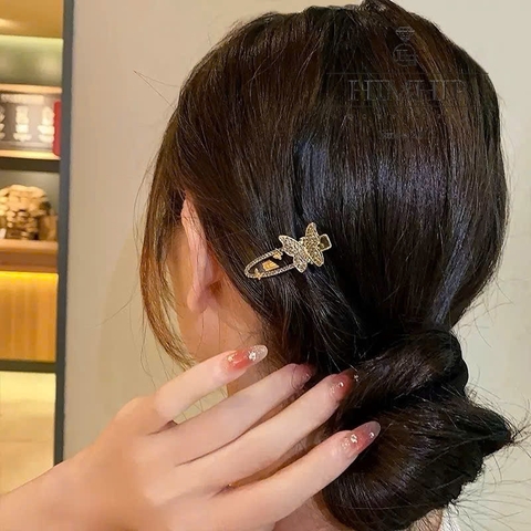 Kẹp Mỏ Vịt HimHip HKCC Đàn Bướm Phale 1.3*4.5cm