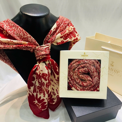 Set Quà HimHip Khăn Viscose  90x90cm Kèm Túi Hộp Thiệp - 1035