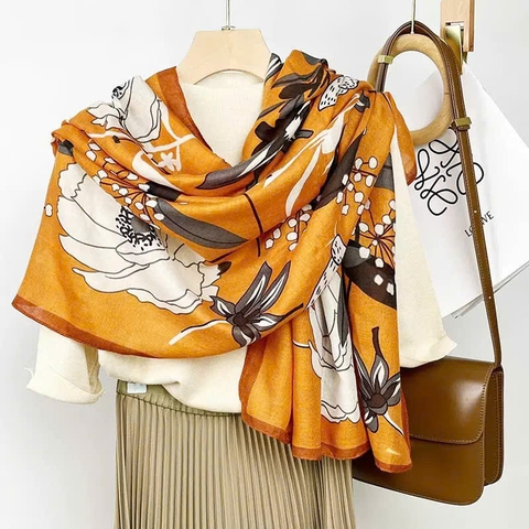 Khăn Choàng Đi Biển HimHip Lụa Viscose 90x180cm - 21