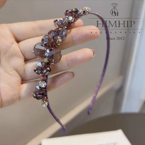 Bờm HimHip Đính Hoa Phale Lấp Lánh Tiểu Thư 12x14.2cm