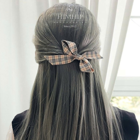 Kẹp Bấm HimHip HKCC Thắt Nơ Vải Thanh Lịch 14.5x7,5cm
