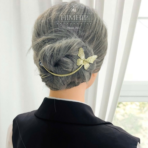 Kẹp Bán Nguyệt HimHip Hình Bướm Mix Phale Thanh Lịch 4x11.5cm