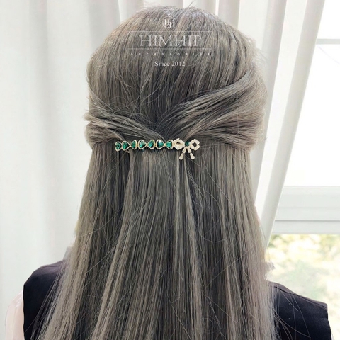 Set Quà HimHip Khăn Lụa Vuông 70x70cm & Kẹp Tóc Kèm Túi Hộp Thiệp - 33