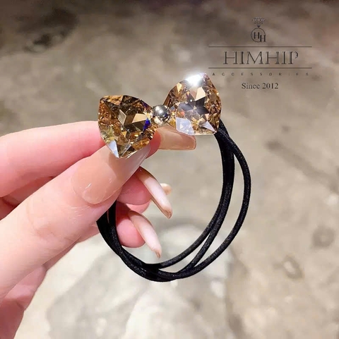 Dây Buộc Tóc HimHip Charm Nơ Đá Phale Thanh Lịch 1.3*3.5cm