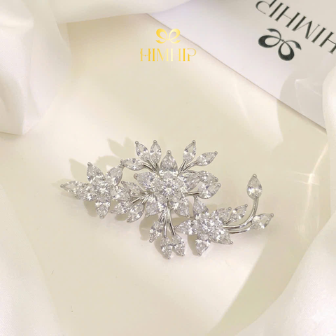 Ghim, Cài Áo HimHip HKCC Chùm Hoa Phale 5 Cánh Thanh Lịch 6x3,2cm