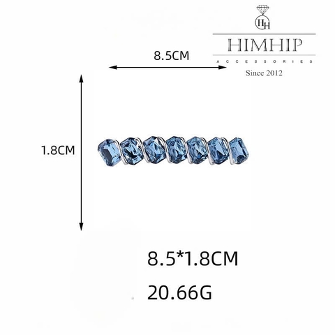 Kẹp Bấm HimHip HKCC Hàng Đá Phale Phối Xoắn Hợp Kim Cao Cấp 8.5*1.8cm