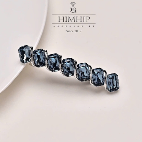 Kẹp Bấm HimHip HKCC Hàng Đá Phale Phối Xoắn Hợp Kim Cao Cấp 8.5*1.8cm