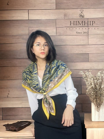 Khăn Lụa Cotton Khổ Vuông 90*90cm - 23