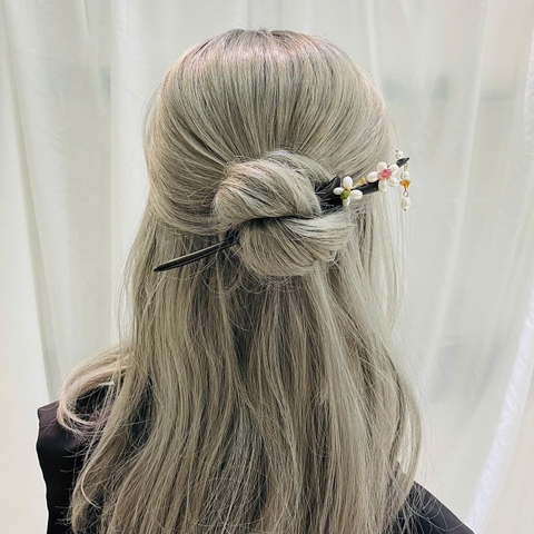 Trâm Cài Tóc HimHip Nhất Điệp Châu Hoa 18cm Kèm Hộp Phụ Kiện Áo Dài