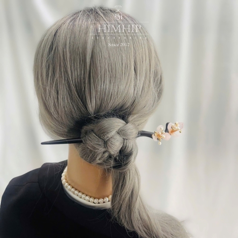 Trâm Cài Tóc HimHip Ngọc Đào Xuân Mộc 20x3cm Kèm Hộp Phụ Kiện Áo Dài