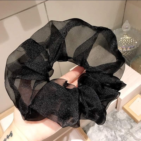 Scrunchies HimHip Vải Trơn Nữ Tính 6.5cm