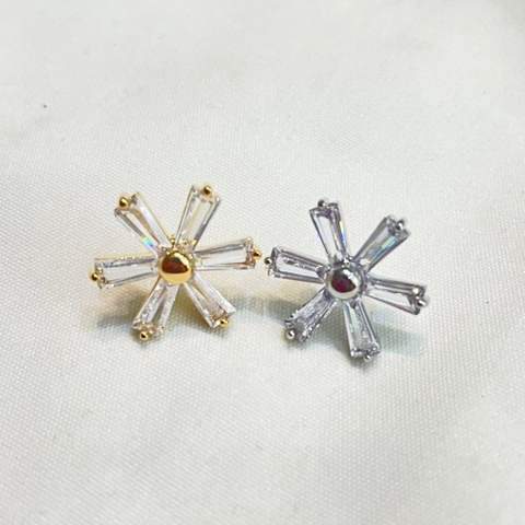 Pin Cài Áo HimHip Hoa 6 Cánh Nữ Tính HKCC Đính Phale 1.5cm