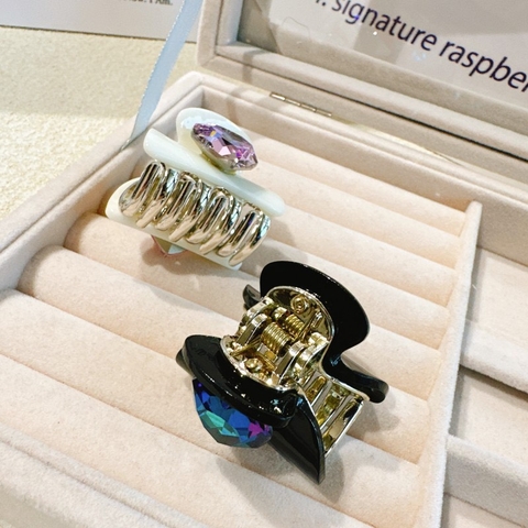 Kẹp Càng Cua HimHip Composite Phối Phale Trái Tim Sang Trọng 8 Răng 3x3.5cm