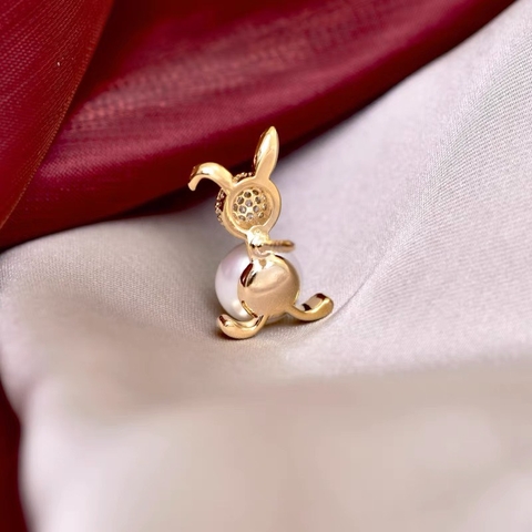 Pin Cài Áo HimHip Thỏ Mặt Phale Đáng Yêu HKCC Mix Trai 1,5 cm