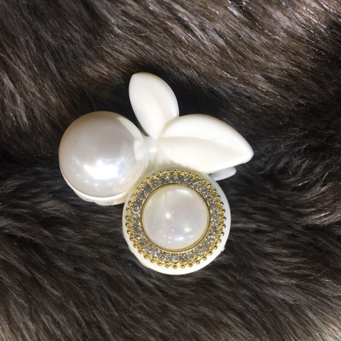 Kẹp Càng Cua HimHip Composite Đính Hạt Giả Trai Thanh Lịch 8 Răng 3.5x4.5cm